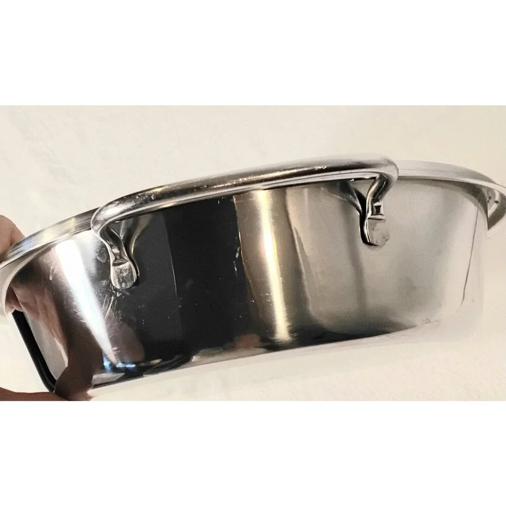 Estia Gourmet 18/8 Stainless Steel 10 1/4 inch Double Handle Insert Pan